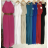 Langes, elegantes, ärmelloses Kleid mit Falten für Damen (Einheitsgröße S/M) ITALIAN FASHION IMPGM2323232