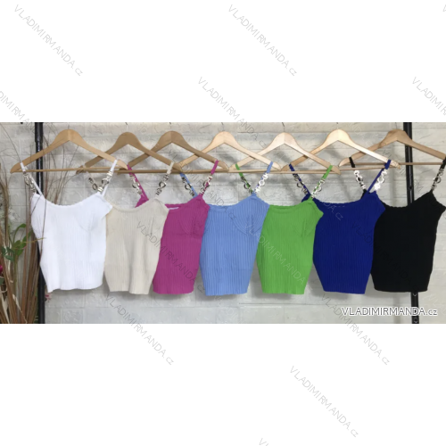 Damen-Crop-Top mit Trägern (S/M EINHEITSGRÖSSE) ITALIAN FASHION IMPGM237223