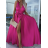 Langes, elegantes Sommerkleid für Damen mit Trägern (S/M EINHEITSGRÖSSE) ITALIAN FASHION IMPGM2310701