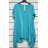 Damen-Tunika mit kurzen Ärmeln in Übergröße (Einheitsgröße S/M) ITALIAN FASHION IMPSH2322064A