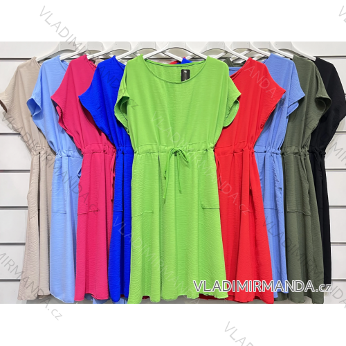 Kurzarmkleid für Damen (S/M EINHEITSGRÖSSE) ITALIAN FASHION IMPSH231165