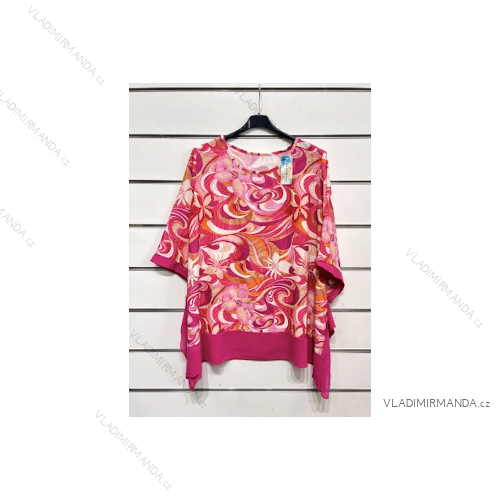 Übergroße Kurzarm-Tunika für Damen (S/M EINHEITSGRÖSSE) ITALIAN FASHION IMPSH2333603