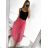 Chiffon Rock Long Ladies (uni sl) ITALIENISCHER MODUS IM319678 S/M hellrosa