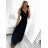 Langes, elegantes, trägerloses Ballkleid für Damen (Einheitsgröße S/M) ITALIAN FASHION IM3235032