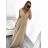 Langes, elegantes, trägerloses Ballkleid für Damen (Einheitsgröße S/M) ITALIAN FASHION IM3235032