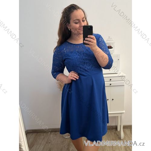Shirt verlängert 3/4 Langarm Damen (L/XL/2XL ONE SIZE) ITALIAN FASHION IM423025