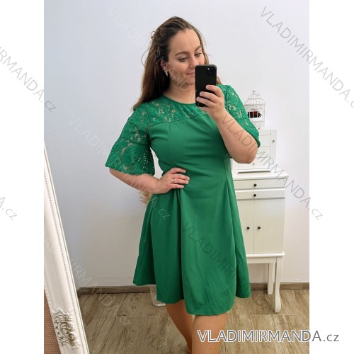 Shirt verlängert 3/4 Langarm Damen (L/XL/2XL ONE SIZE) ITALIAN FASHION IM423025 XL/2XL grün