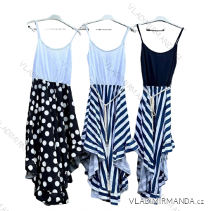 Langes Sommerkleid für Damen mit Trägern (S/M EINHEITSGRÖSSE) ITALIAN FASHION IMD23234