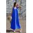 Langes Sommerkleid mit Trägern für Damen (S/M ONE SIZE) ITALIAN FASHION IMD23239