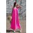 Langes Sommerkleid mit Trägern für Damen (S/M ONE SIZE) ITALIAN FASHION IMD23239