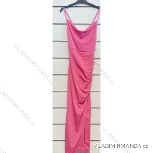 Langes Sommerkleid mit Trägern für Damen (S/M ONE SIZE) ITALIAN FASHION IMPSH233165