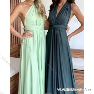 Ärmelloses langes Partykleid für Damen (S/M EINHEITSGRÖSSE) ITALIAN FASHION IMPSH243185