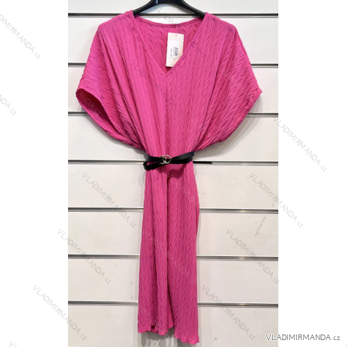 Damenkleid mit Gürtel, kurzärmelig (S/M EINHEITSGRÖSSE) ITALIAN FASHION IMPSH2310525