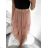 Langes Chiffon-Kurzarmkleid für Damen (S/M ONE SIZE) ITALIAN FASHION IMWGM23456 S/M béžová