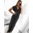 Šaty košilové dlouhý rukáv dámské (S/M ONE SIZE) ITALSKÁ MODA IMB229927 XL/2XL grün