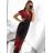 Langes, elegantes Icecool-Kurzarmkleid für Damen (M/L, XL/XXL) AINUOSI ITALIAN FASHION IMB239970/DR XL/XXL rot