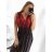 Šaty košilové dlouhý rukáv dámské (S/M ONE SIZE) ITALSKÁ MODA IMB229927 M / L rot