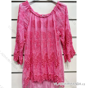 Damen-Tunika mit langen Ärmeln in Übergröße (Einheitsgröße S/M) ITALIAN FASHION IMPSH237616